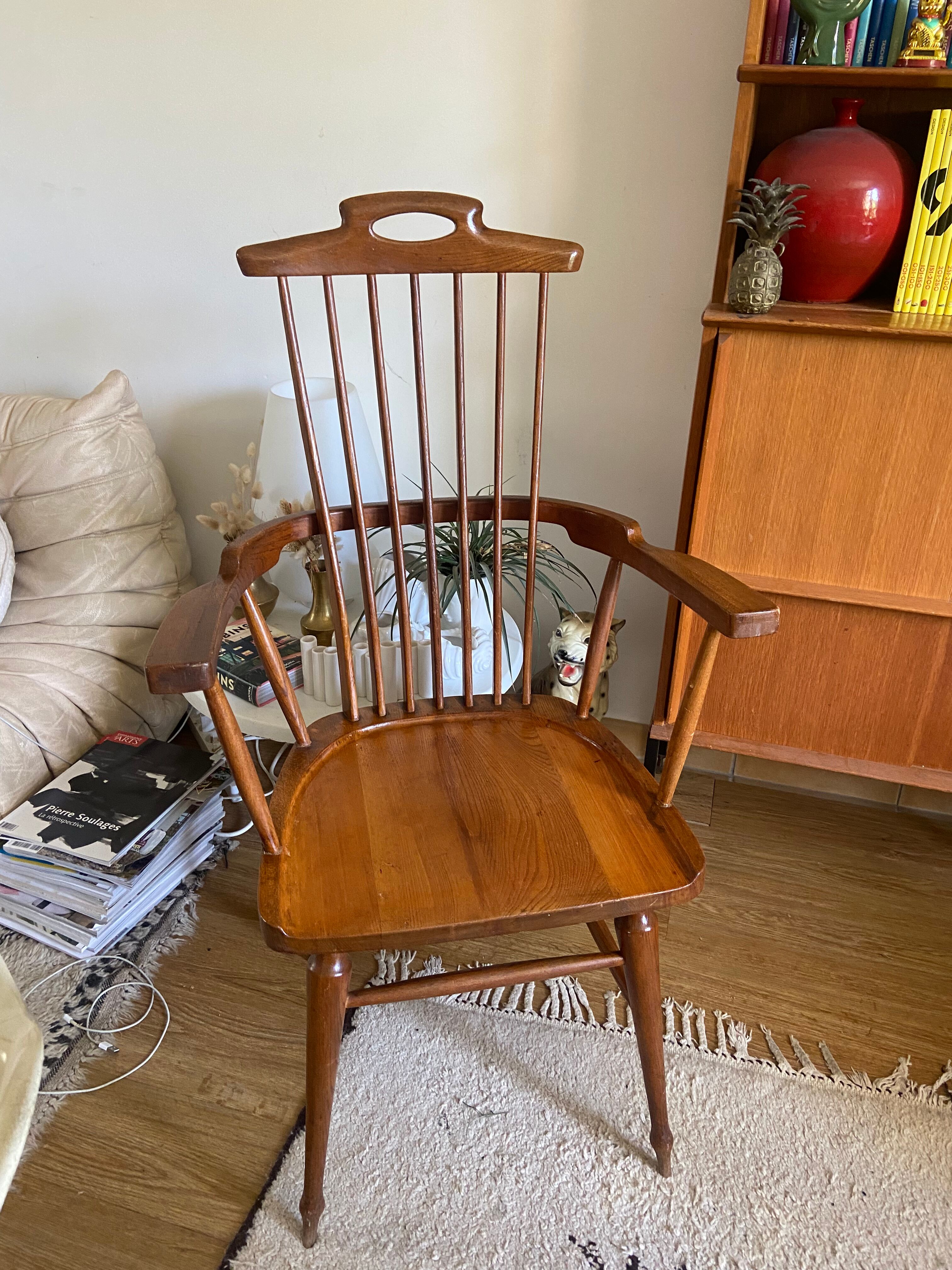 Scandinavian teak armchair from the 60s
