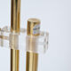 Marble swivel arch floor lamp, Bellux 1980's switzerland