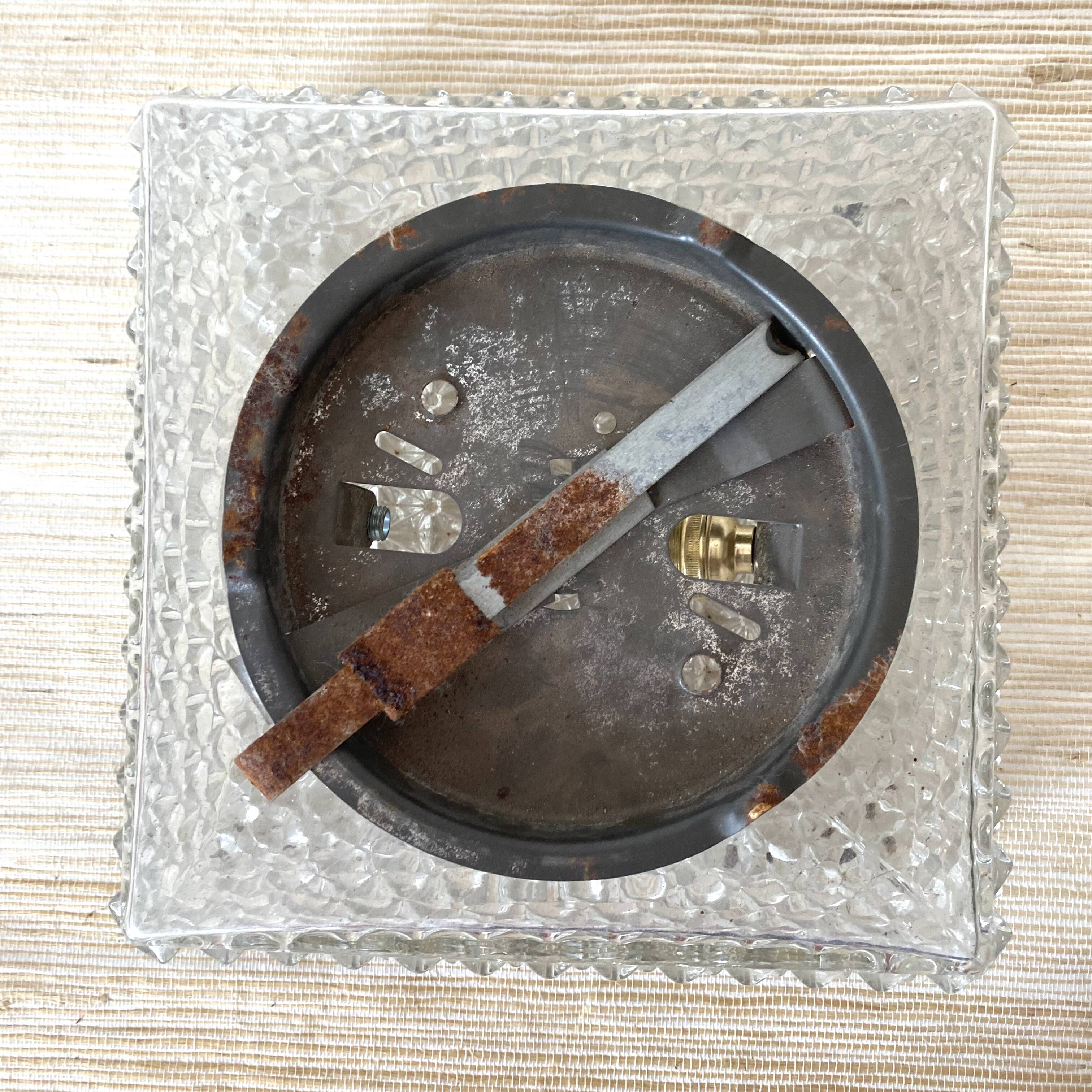 Square ceiling light from the 70s