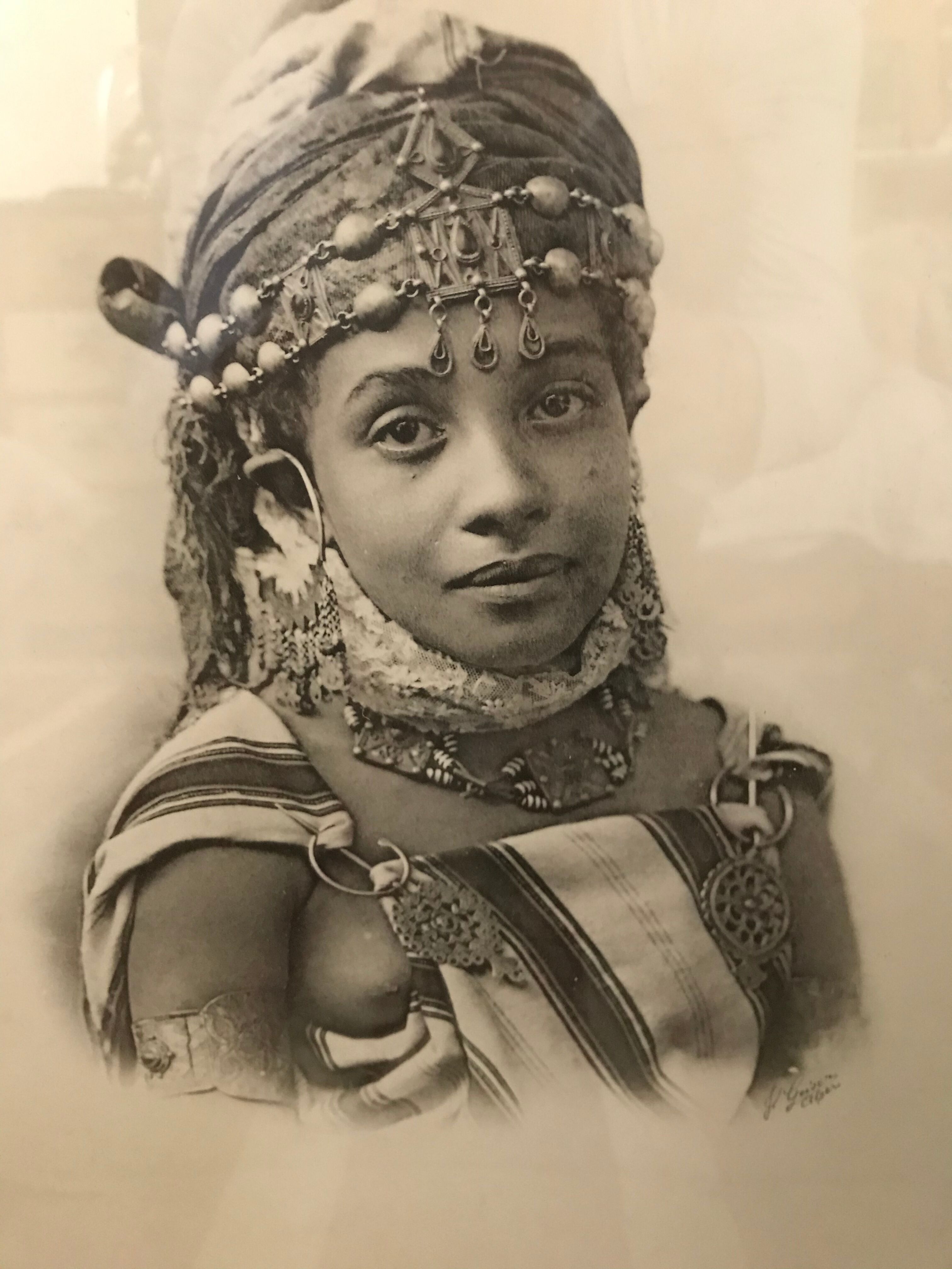 Lot of 2 orientalist photos signed