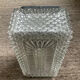 Vintage glass wall light from the 1970s.