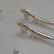 6 silver plated basset knife holders