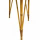 Vintage high table in bamboo / rattan – 1960s