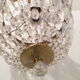 Chandelier ceiling lamp balloon grapevines glass & brass 1 fire