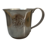 Vintage Mid-Century Gero Zilmeta Child’s Mug with Embossed Rabbit Desi