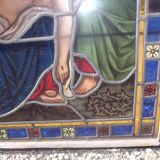 19th century stained glass window “Jesus”