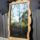 Wooden mirror, large mirror to stand or wall, vintage mirror, handcrafted mirror, interior decoration