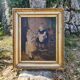 Tableau "les petites filles au chat"