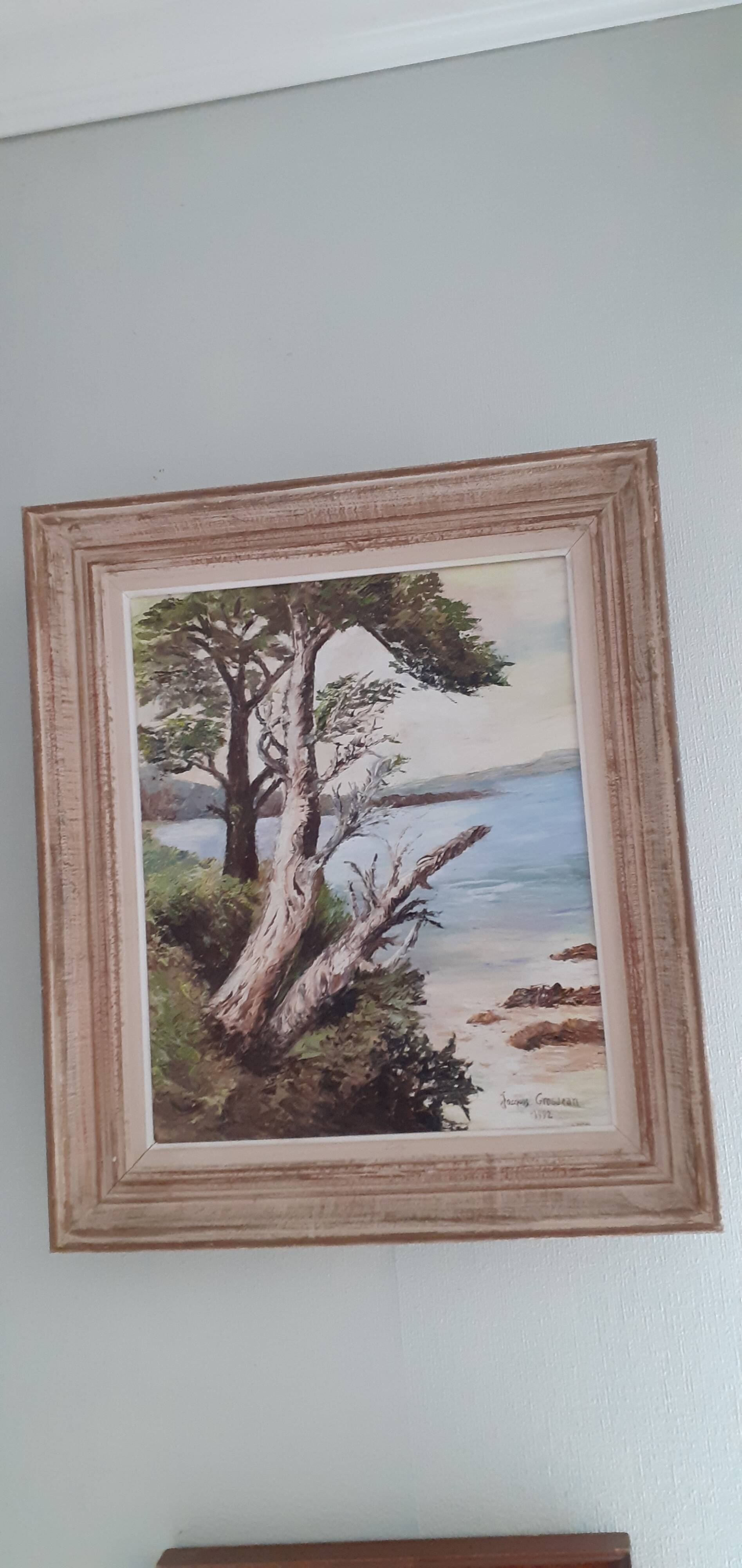 Painting on canvas signed