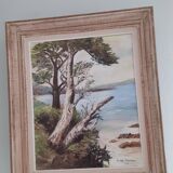Painting on canvas signed