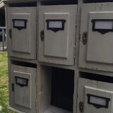 Row of old mailboxes