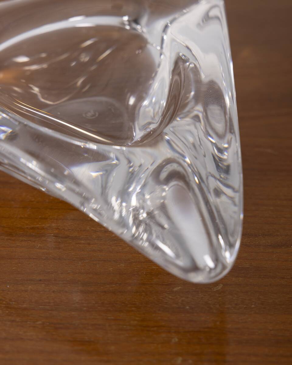 Vintage 1970s Italiandesign crystal ashtray