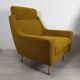 Fauteuils en velours moutarde, 1960