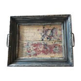 Plateau en bois bois flotte "peinture"