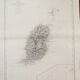 Ancient marine map of the island of Granada (Antilles)