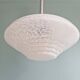 Art Deco pendant light in white speckled glass, 1930s