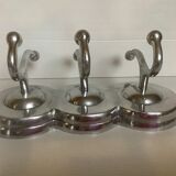 Aluminum coat rack three hooks