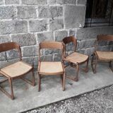 Baumann sled chairs, set of four