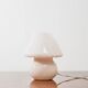 Coppia de lampes de table Murano champignon rose design des années 1970