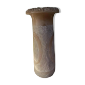 Vintage Alabaster Vase Hand-Carved - Bayca Edition