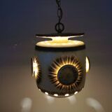 Large and beautiful hanging lamp in ceramic. Danish from the 70s, in super nice condition.