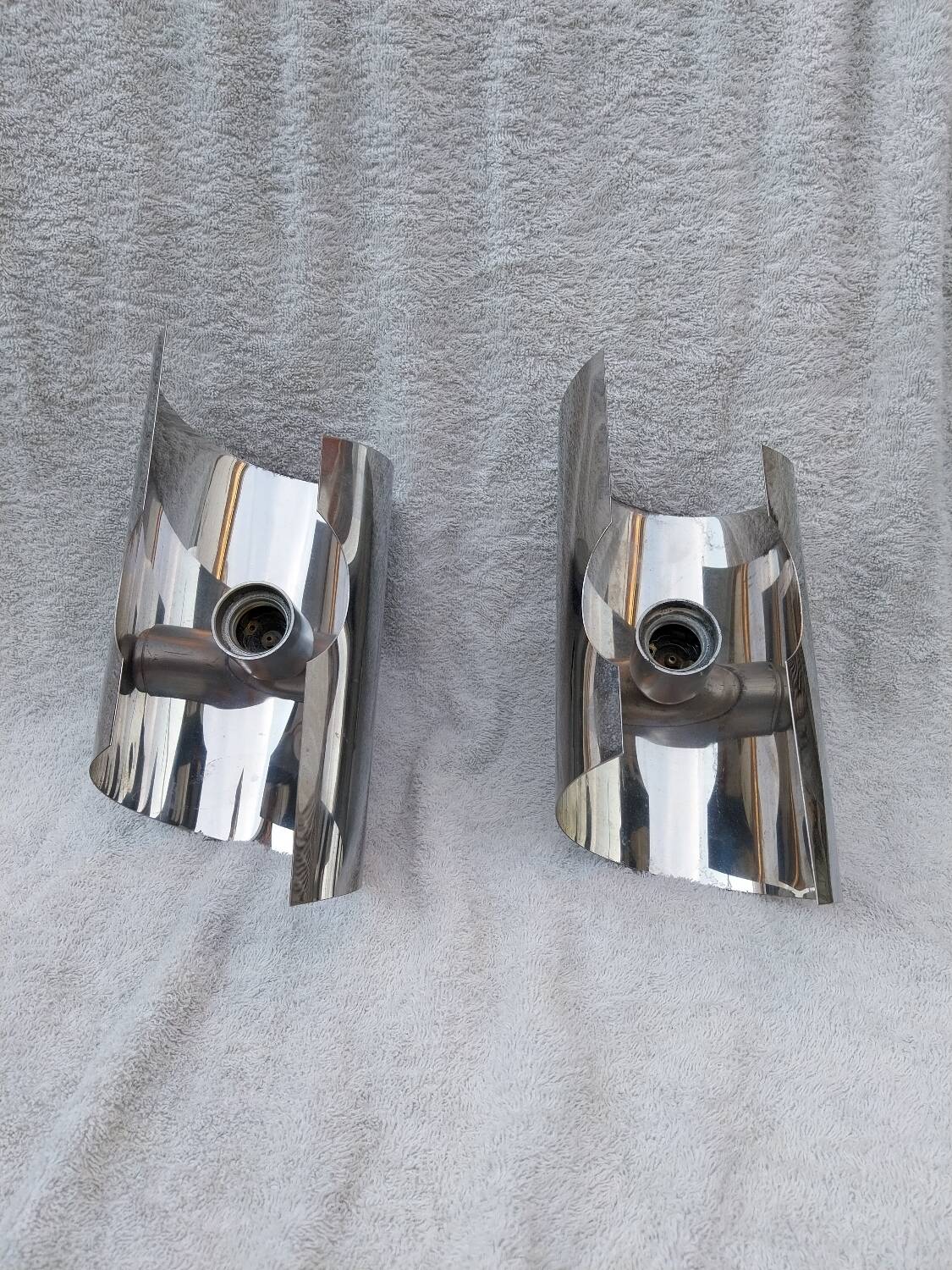 Pair of Space Age wall lights