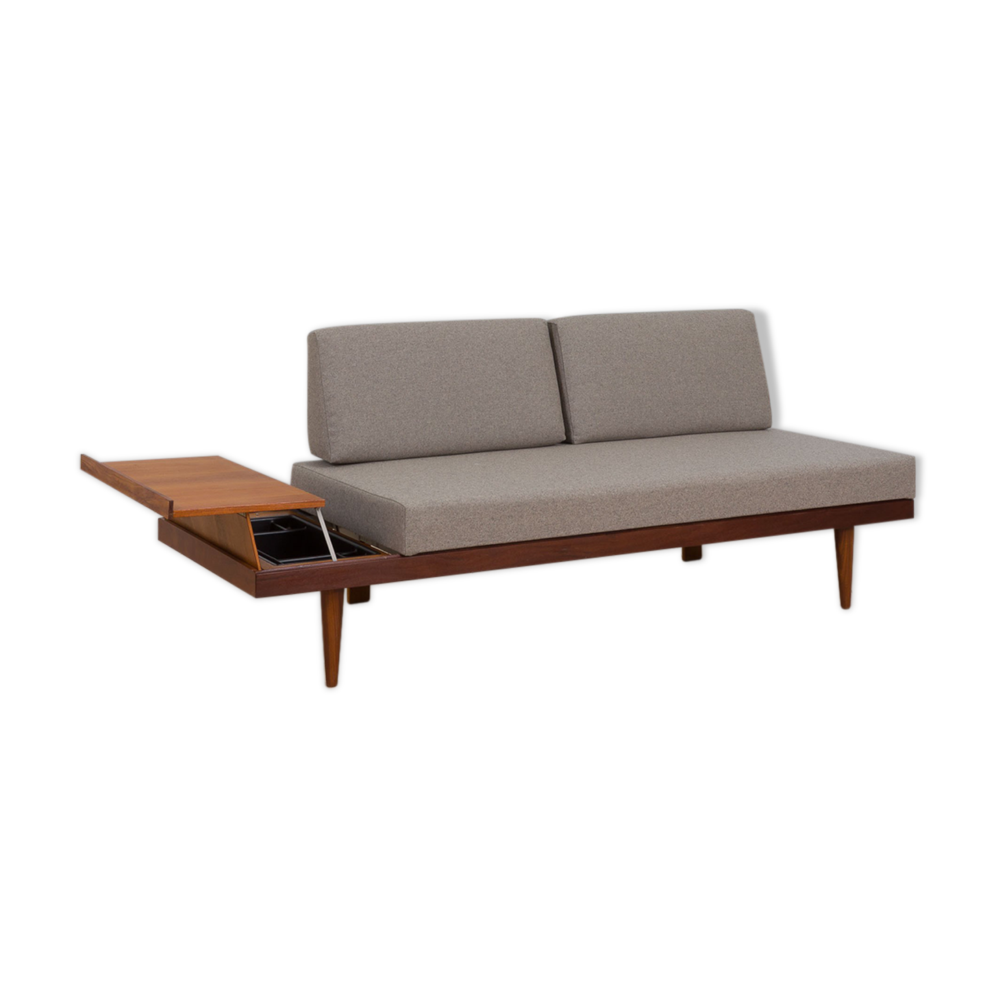Teak Daybed Svanette With Side Table By Ingmar Relling For Swane Ekornes, 1960s