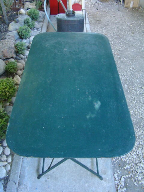 Old garden iron table