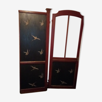art nouveau smoking cabinet door set