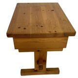 Vintage bedside table side table pinewood 70's design