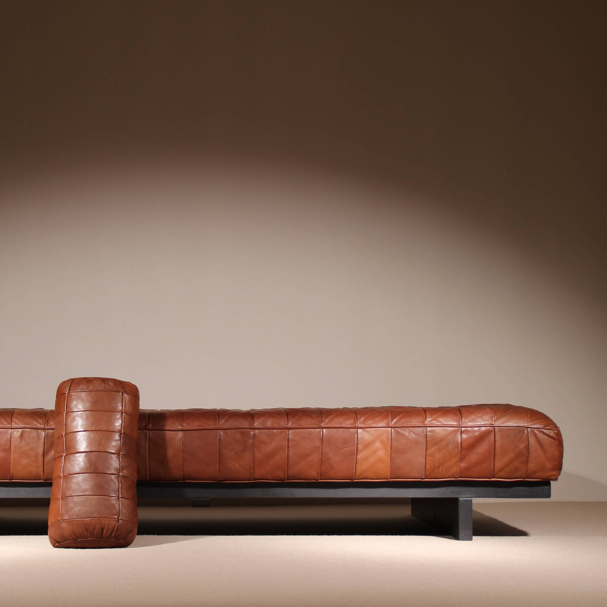 Daybed ‚DS-80‘ in Cognac Patchwork Leather by De Sede | Switzerland 1970s