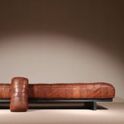 Daybed ‚DS-80‘ in Cognac Patchwork Leather by De Sede | Switzerland 1970s