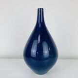 Vintage blue ceramic vase