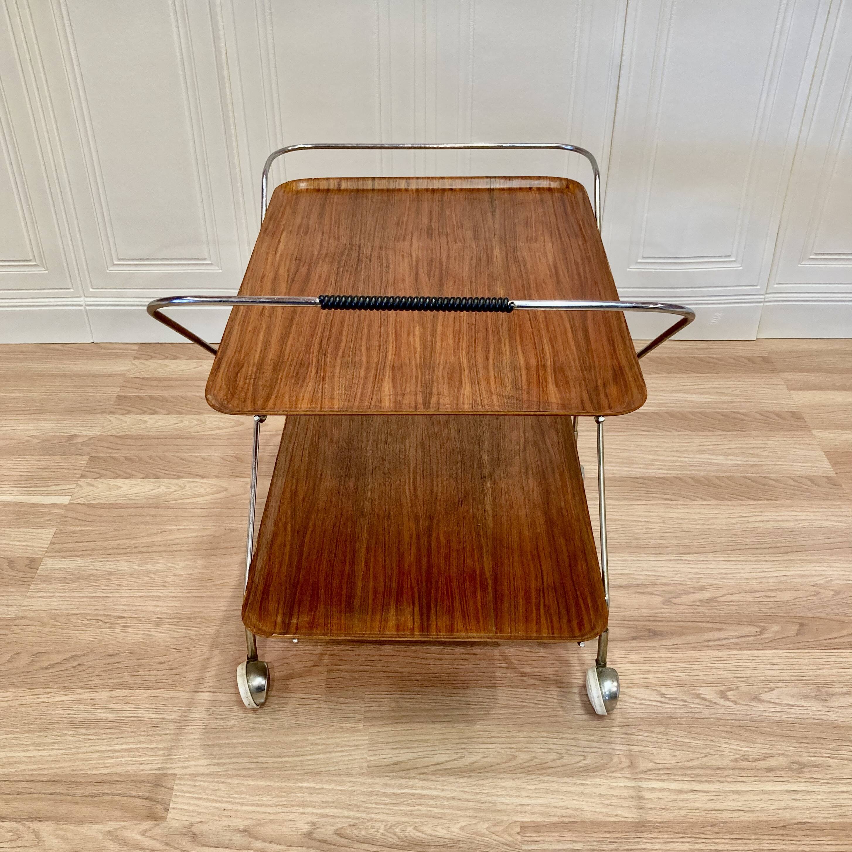 MODULAR SCANDINAVIAN DESSERT TABLE "PAUL NAGEL" 1950.