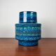 Mid-century Italian pottery vase from the Rimini Blu studio by Aldo Londi for Bitossi, 1960s.