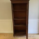 Parisian cupboard Bookcase Bonnetière glazed with small vintage tiles