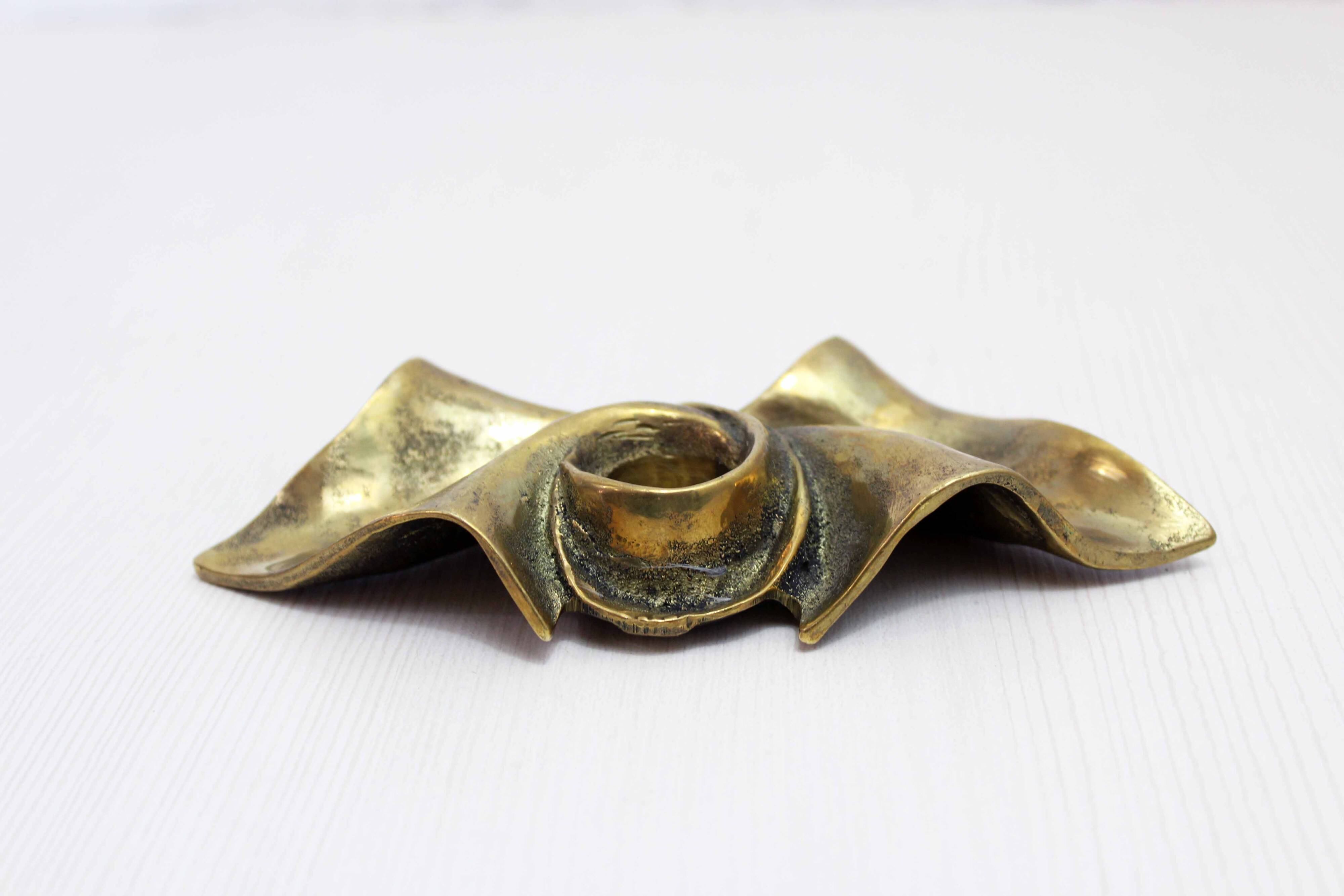 Bougeoir en bronze 1950