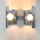 Double seventies space age wall lamp