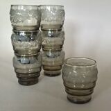 Seven brandy glasses