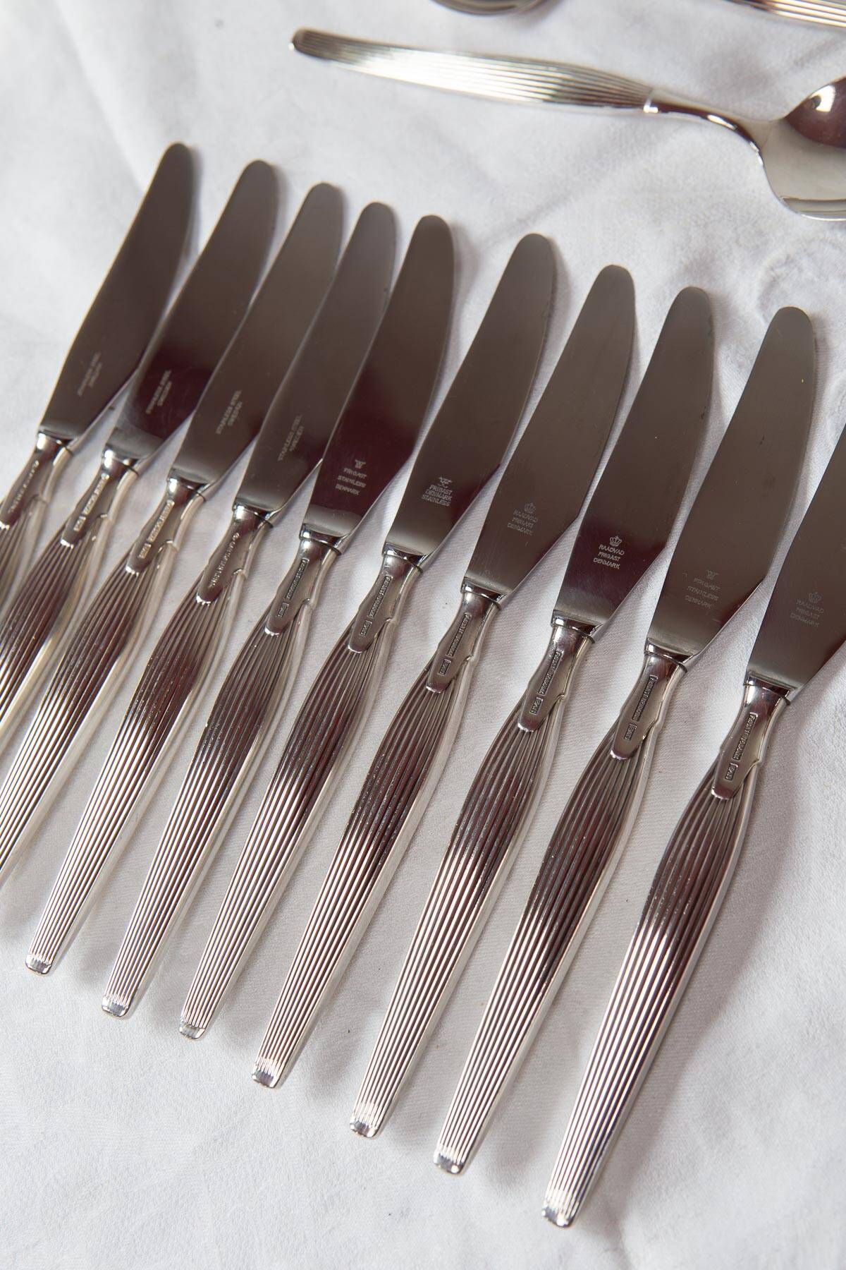Frigast gab swedish/danish dessert cutlery set 1960s for 10 (32 pieces)