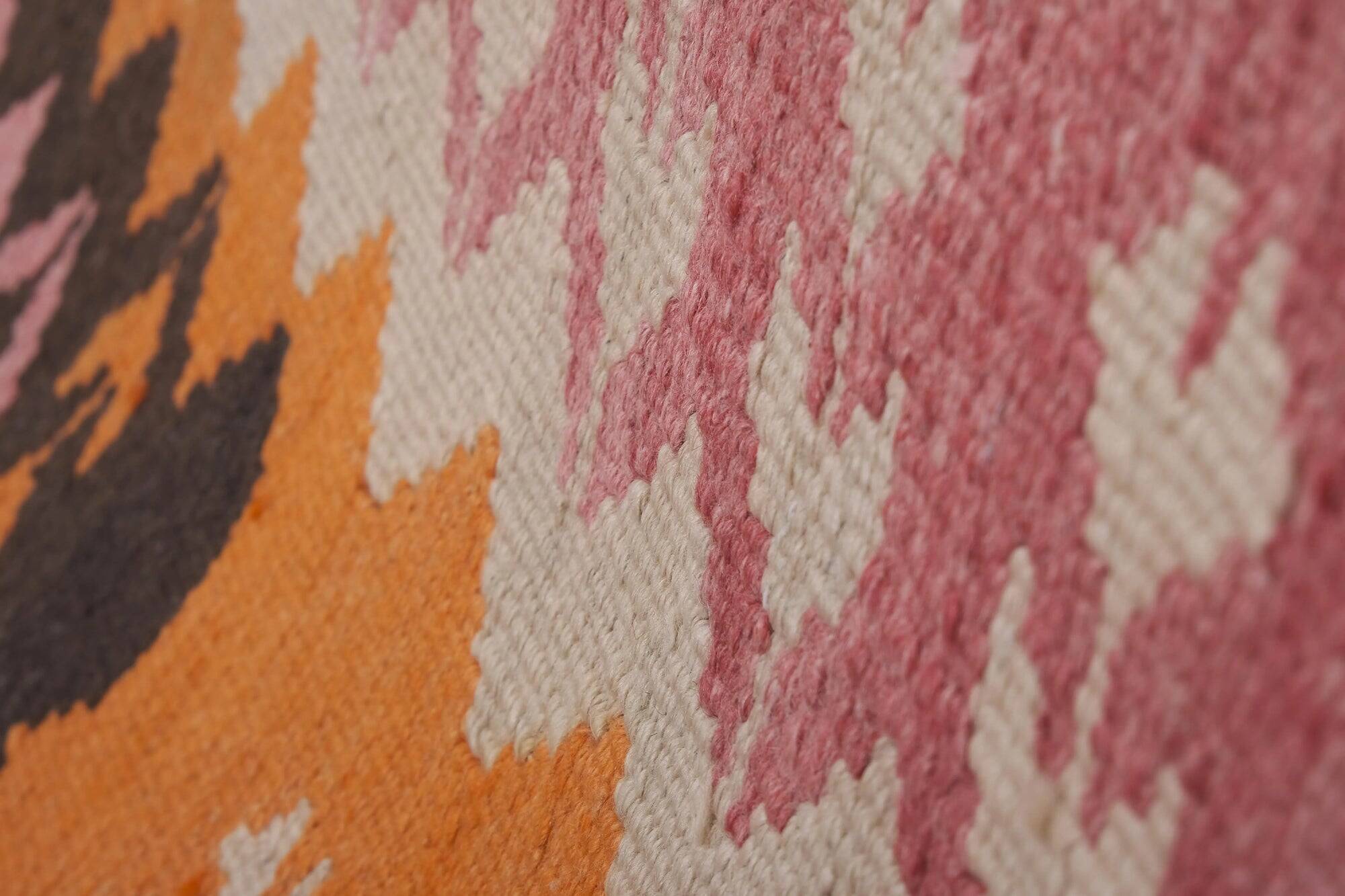 Vintage Turkish hallway rug 98x458 cm