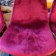 Set of 4 Contemporary Design Chairs in Burgundy/Dark Red Velvet