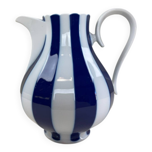 carafe rayée cobalt