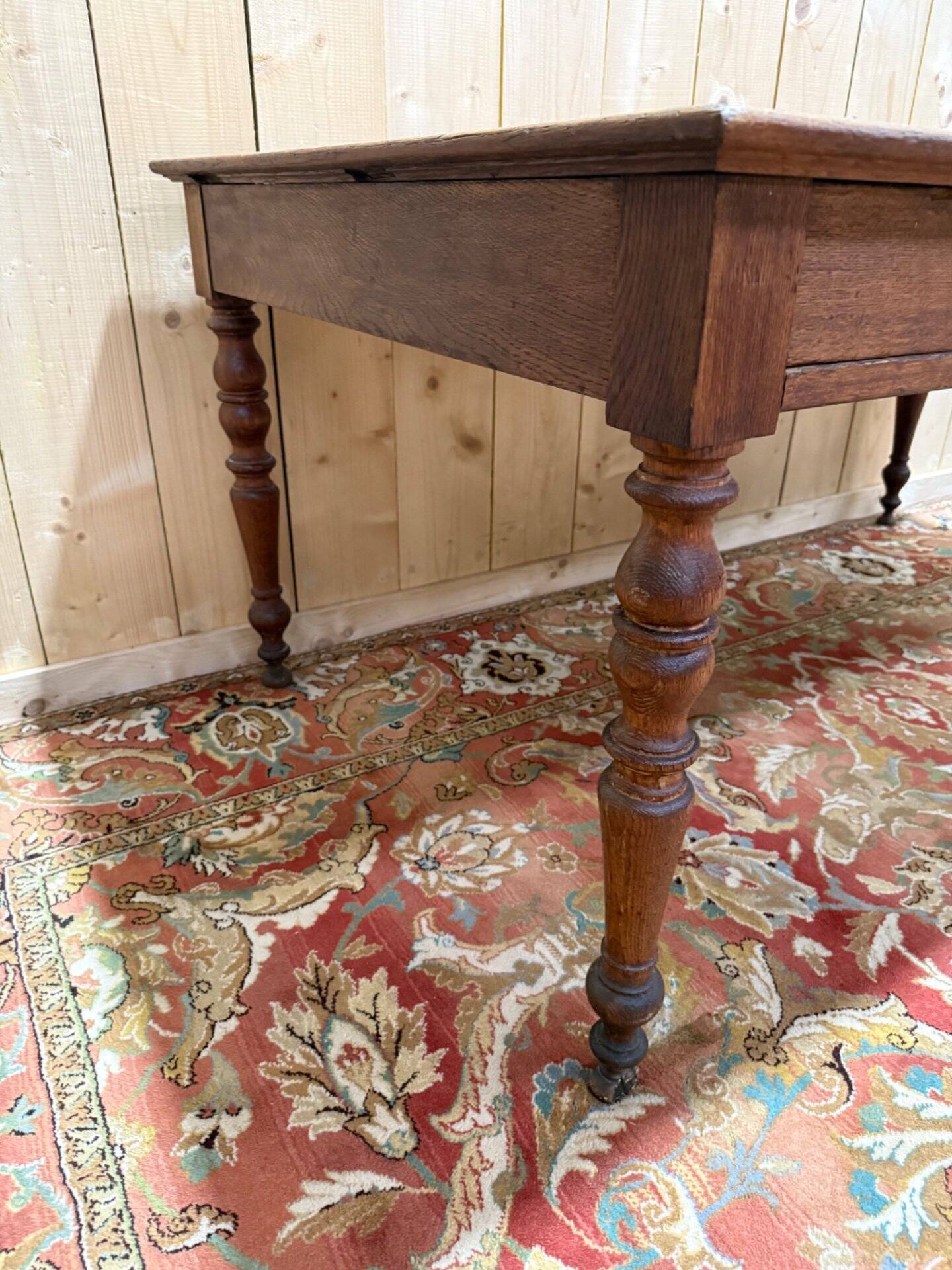 Table de ferme - Bureau en chêne massif époque Louis Philippe