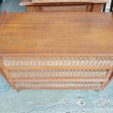 Chest of drawers vintage foot compass 3 drawers