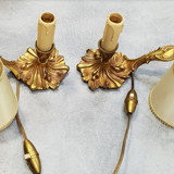 Bedside lamps bronze shabby chic