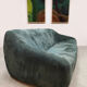 Vintage design corduroy lounge sofa 1970