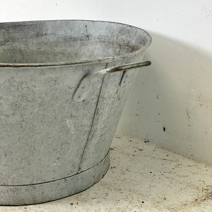 Bassine en zinc  vintage