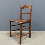 Set of six old English kitchen chairs