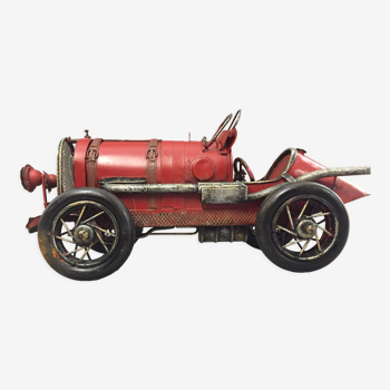 Maquette reproduction voiture ancienne bugatti 1920 métal étain